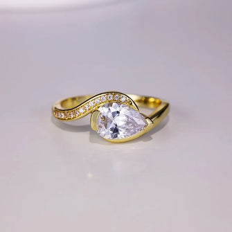1.5 Carat Moissanite 925 Sterling Silver Ring Gold