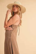 Aemi+Co Side Button Midi Cami Dress Casual Dresses