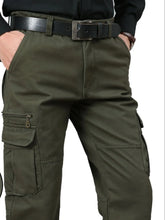 Men's Solid Color Cargo Pants Army Green