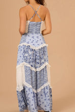 Floral Lace Trim Maxi Cami Dress