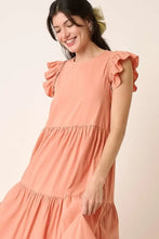 Mittoshop Ruffle Short Sleeve Tiered Maxi Dress Woman Dress