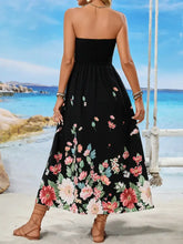 Printed Tube Midi Dress Casual Dresses