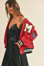MABLE M Bomber Varsity Jacket with Patch Detail Woman Outerwear