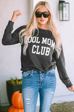 COOL MOM CLUB Round Neck Short Sleeve Sweatshirt Charcoal Woman Sweatshirts