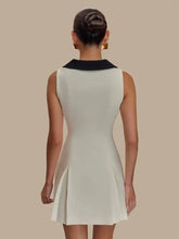Button Front Sleeveless Mini Dress Casual Dresses