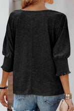 Round Neck Three-Quarter Sleeve Top Woman T Shirts