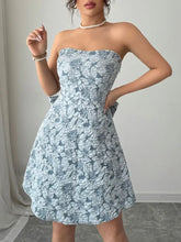 Bow Back Tube Mini Dress Casual Dresses