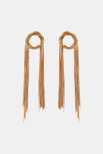 Round Shape Fringed Copper Earrings