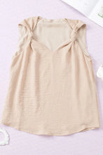 V Neck Knotted Shoulder Vest