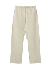 Men's Casual Loose Fit Drawstring Sweatpants Beige