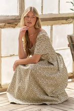 Jade By Jane Full Size Leopard Print Bell Sleeve Midi Dress Plus Size Woman Casual Dress