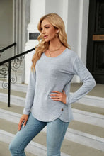 Round Neck Long Sleeve T-Shirt Woman T Shirts
