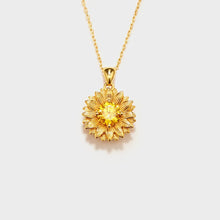 Sunflower Shape 18K Gold-Plated Pendant Necklace Gold One Size