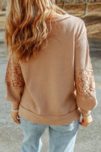 Crisscross V-Neck Waffle-Knit Top Woman Blouses