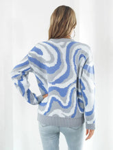 Round Neck Dropped Shoulder Sweater Sweater Pullovers