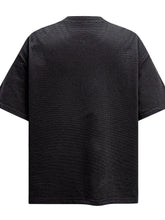 Men's Letter Quarter Zip Short Sleeve T-Shirt