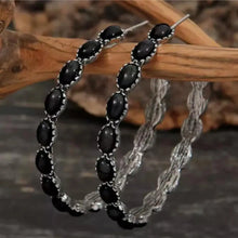 Artificial Turquoise C-Hoop Earrings Earrings