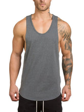 Men's Plus Size Round Neck Breathable Tank