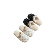 Round Toe Flats Slippers White Woman Slippers