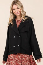 Mittoshop Double Breasted Long Sleeve Trench Coat Jacket Woman Outerwear