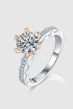 1 Carat Moissanite 925 Sterling Silver Ring Silver