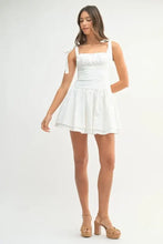 MABLE Shoulder Tie Corset Panel Mini Dress Casual Dresses