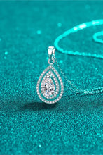 1 Carat Moissanite Teardrop Pendant Necklace Necklaces