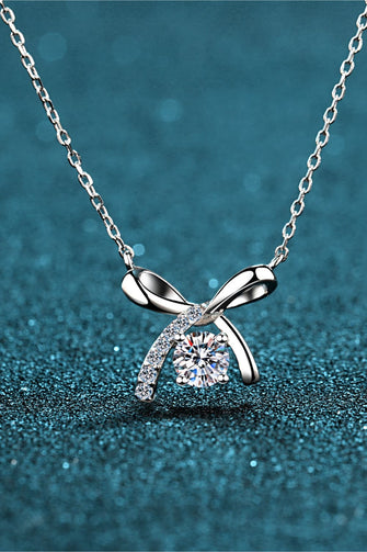 Moissanite 925 Sterling Silver Necklace Silver One Size