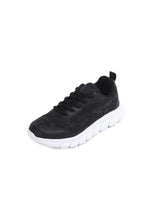Lace Up Round Toe Star Mesh Athletic Black