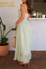 Ruffled Hem Frill Midi Cami Dress