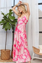 ADORA Print Spaghetti Strap Maxi Dress Casual Dresses