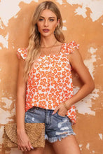 Floral Square Neck Cap Sleeve Tank Floral Tanks & Camis
