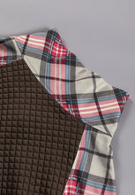 Plaid Half Zip Long Sleeve Sweatshirt Woman Sweatshirts