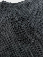 Men's Distressed Hem Knit Sweater Vest Mens Tops