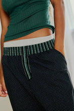 Polka Dot Elastic Waist Wide Leg Pants