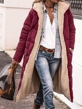 Full Size Zip Up Sherpa Hooded Coat Burgundy Woman Outerwear