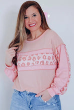Leopard Exposed Seam Blouse Woman Blouses
