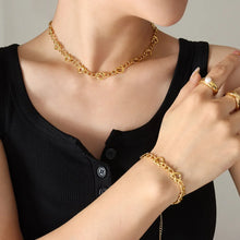 Brass Titanium Steel Necklace Style A One Size