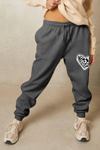 Simply Love Simply Love Full Size Drawstring Heart Graphic Long Sweatpants Woman Sweatpants