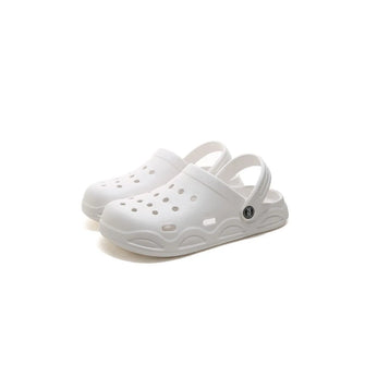Round Toe Platform Slippers White Woman Slippers