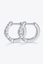 Moissanite Twisted Platinum-Plated Earrings Earrings