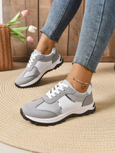 Contrast Lace Up Sneakers Woman Sneakers