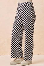 BiBi Gameday black and white checkered printed wide-leg pants perfect for stylish casual wear