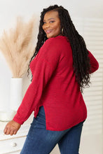 Culture Code Full Size Wide Notch Relax Top Woman Blouses