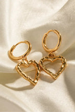 Heart Stainless Steel Drop Earrings Earrings