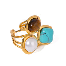18K Gold-Plated Stainless Steel Open Ring