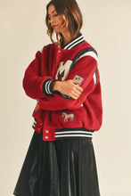 MABLE M Bomber Varsity Jacket with Patch Detail Woman Outerwear