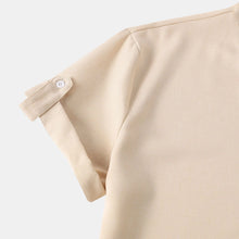 Men's Stand Collar Short Sleeve Henley Shirt