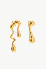 18K Gold Plated Geometric Mismatched Earrings Gold One Size Earrings