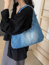 Crescent Shaped Denim Shoulder Bag Shoulder Bags